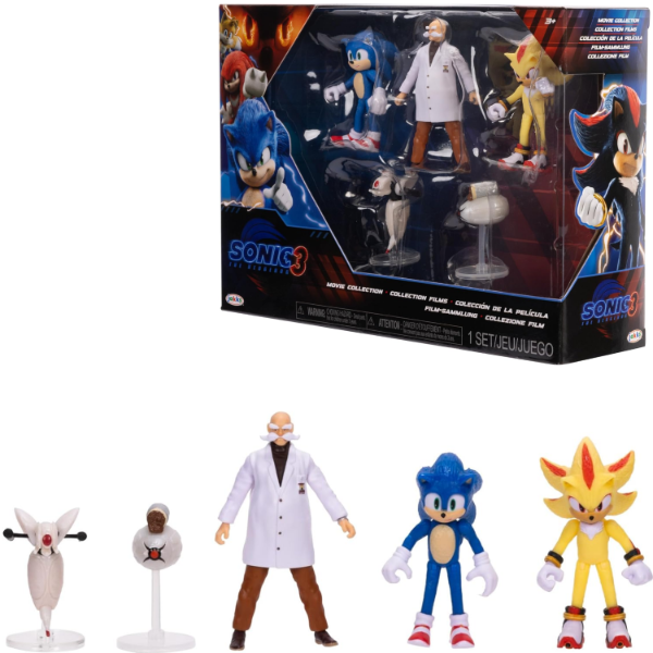 Producto - Sonic 3 Movie The Hedgehog Pack 5 v2 Mini Figuras