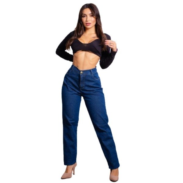 Producto - Jean Recto Calidad Premium Pantalón Mujer Calce Perfecto