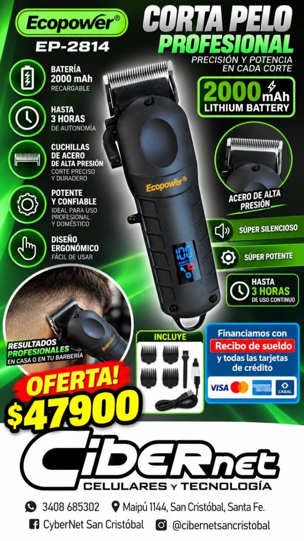 Producto - Corta pelo Ecopower ep-2814
