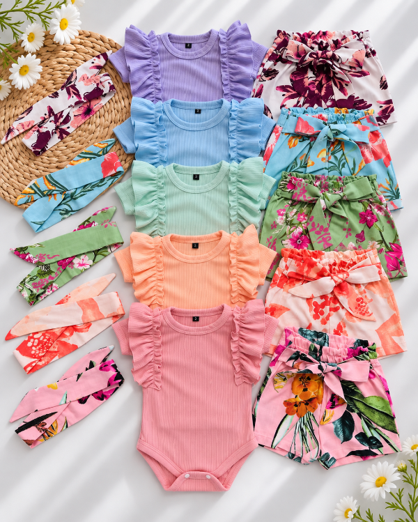 Producto - CONJUNTO ISABEL (VINCHA + BODY + SHORT)