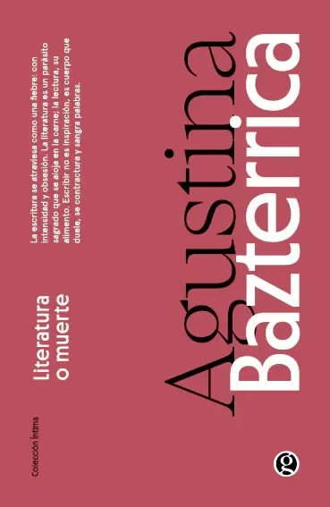 Producto - Literatura o muerte - Agustina Bazterrica