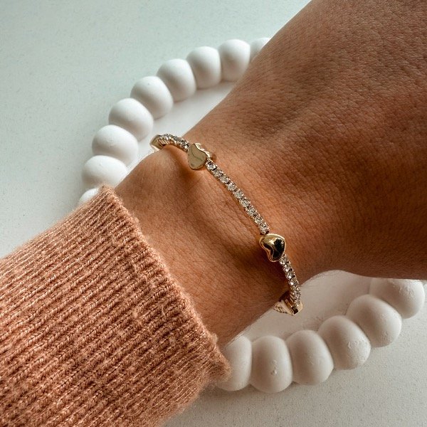 Producto - Pulsera corazón con brish - Fantasia