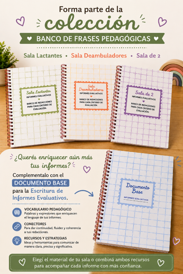 Producto - Banco de frases para informes evaluativos-Sala de 2 años - 4