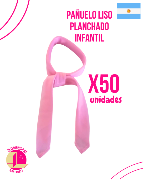 Producto - Pañuelo Liso planchado infantil - Pack x50 unidades