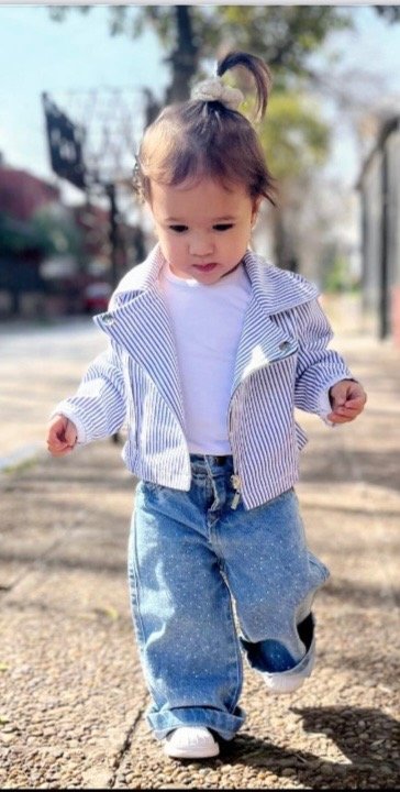 Producto - Pantalón Jean Strass Wide Leg Bebés