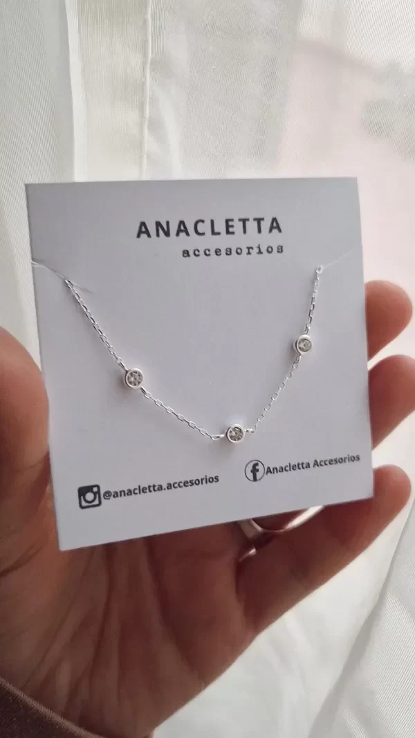 Producto - Pulsera 3 susanitos blancos plata 925