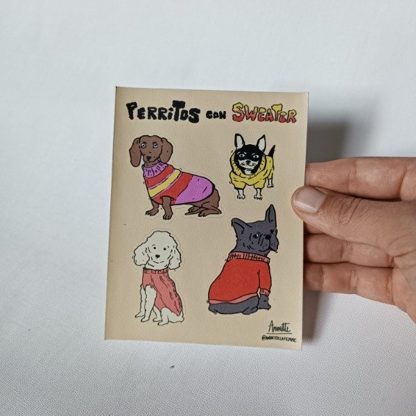 Producto - Stickers 'Perritos con Sweater'