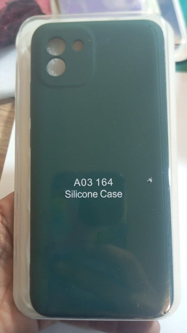 Producto - Funda Silicone Case Verde para Samsung A03