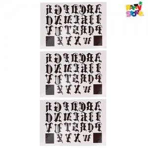 Producto - Tatuajes letras góticas Paquete x 3