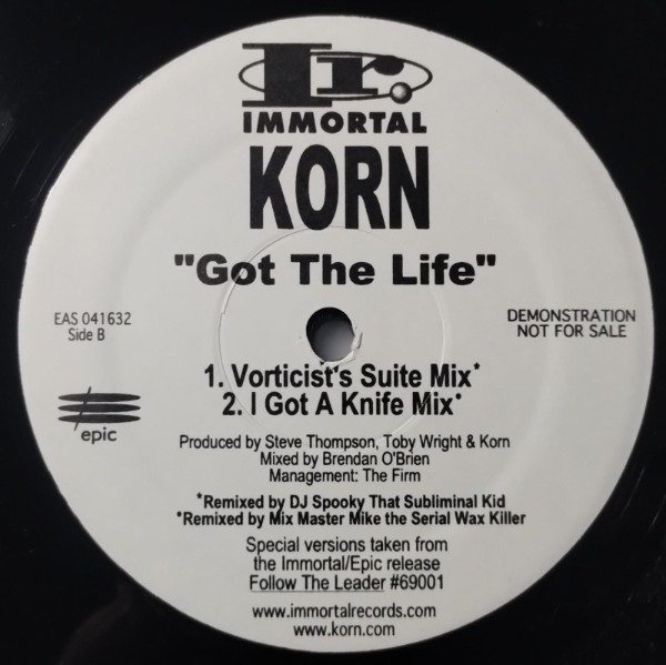 Producto - KORN Children Of The Korn Got The Life REMIXES Vinilo 12 USA 1998 - 2