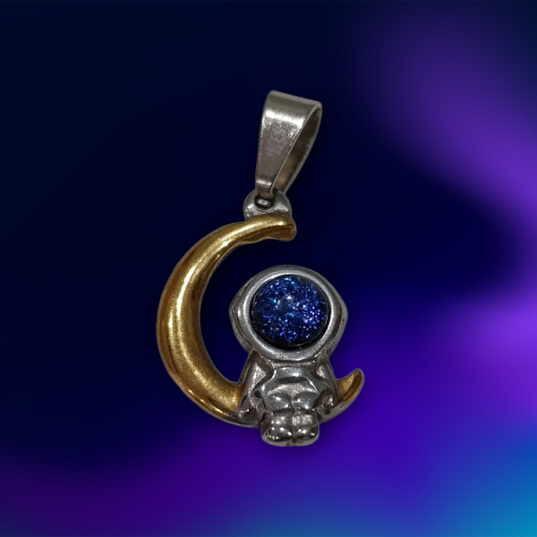 Producto - Dije acero quirúrgico ASTRO LUNA