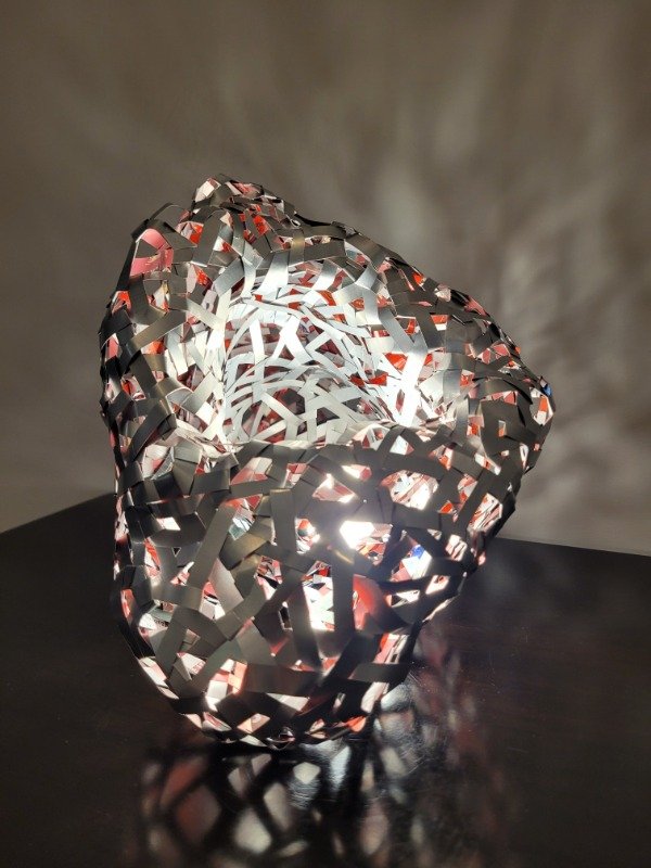 Producto - Nido PLATEADO (interior rojo)