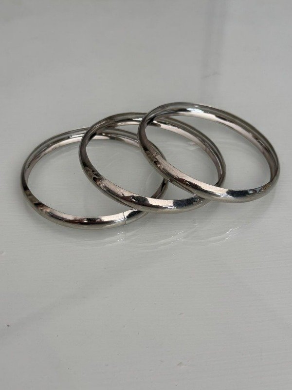 Producto - Pulcera Esclavas plateadas