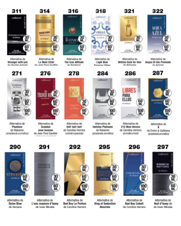 Producto - Alternativas Masculinas de 60ml Millanel - 3