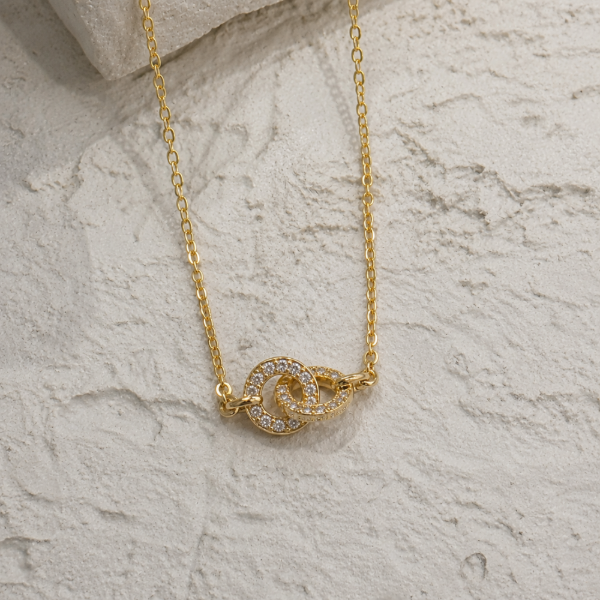 Producto - Collar entrelazado baño de oro PL