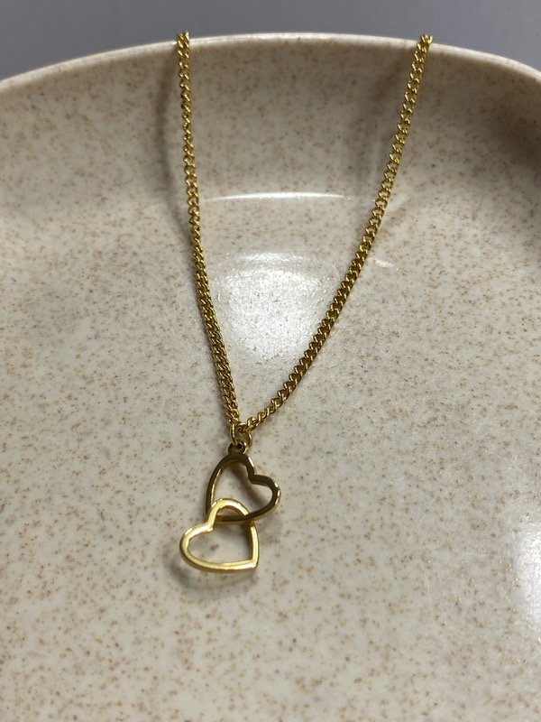Producto - Co. Doble corazón colgante