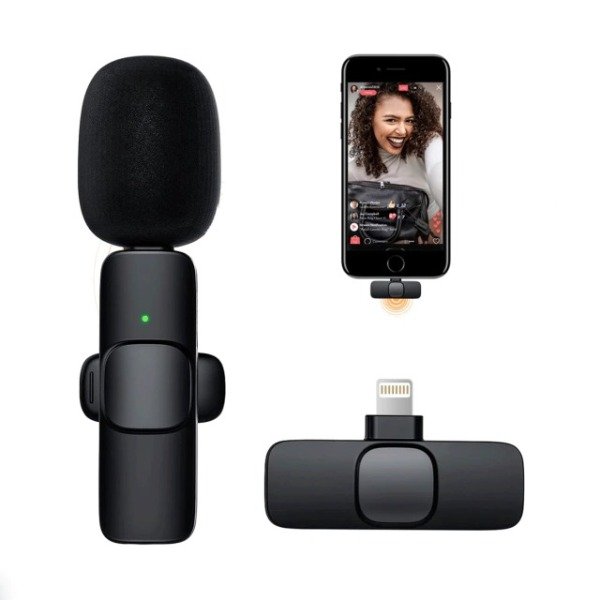 Producto - Micrófono Corbatero Inalámbrico Lightning para iPhone