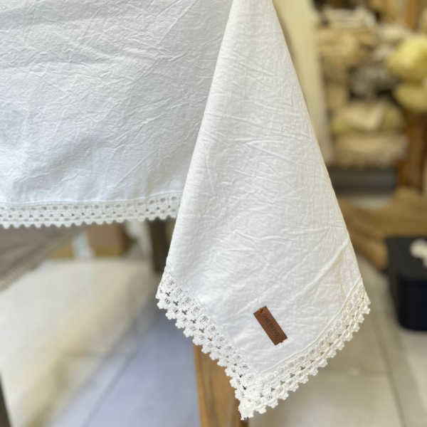 Producto - Mantel off white - Puntilla