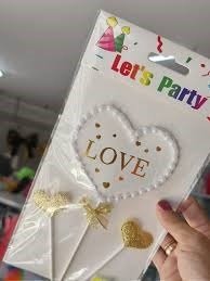 Producto - TOPPER LOVE + CORAZONES