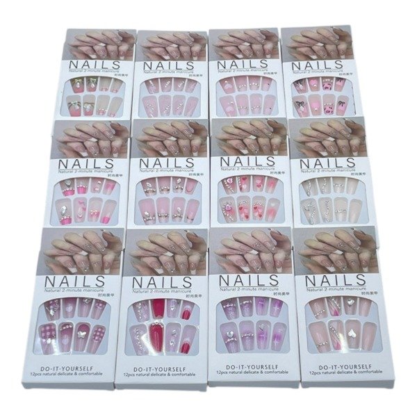 Producto - UÑAS DECORADAS X 12 PACK DE 12 PCS EN CARD 1939-3