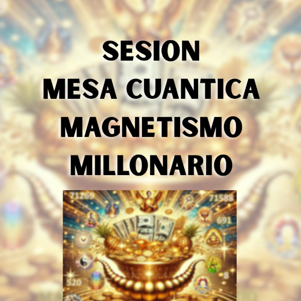 Producto - SESIÓN MESA MAGNETISMO MILLONARIO