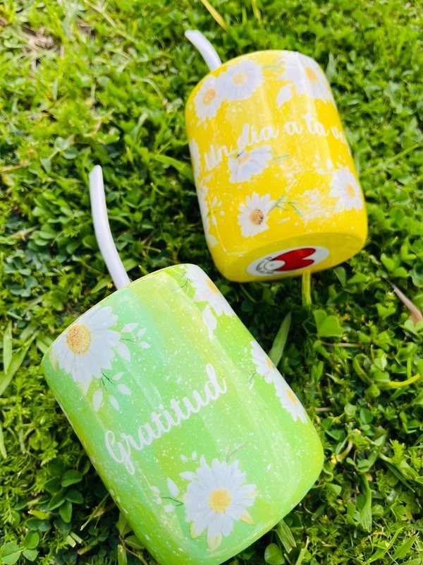 Producto - Mate Margaritas Gratitud verde