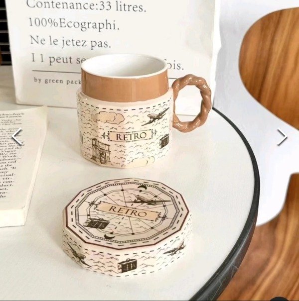 Producto - Taza cerámica Flower 350cc