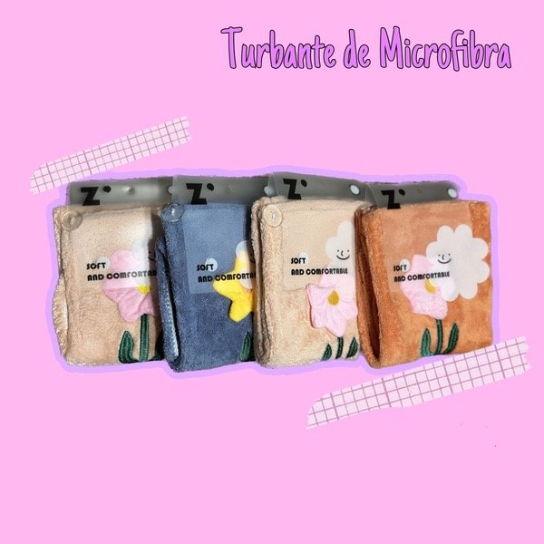 Producto - Turbante de Microfibra Flor