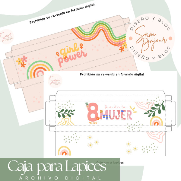 Producto - Archivo digital: Caja de lapices