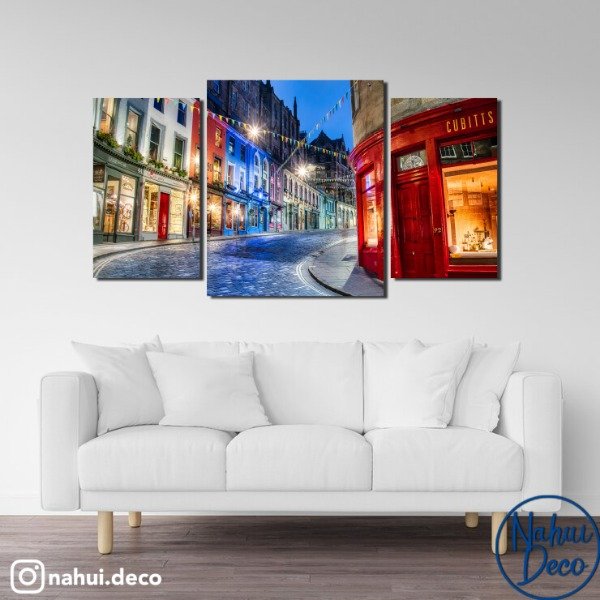 Producto - Ciudad de noche Triptico dos medidas
