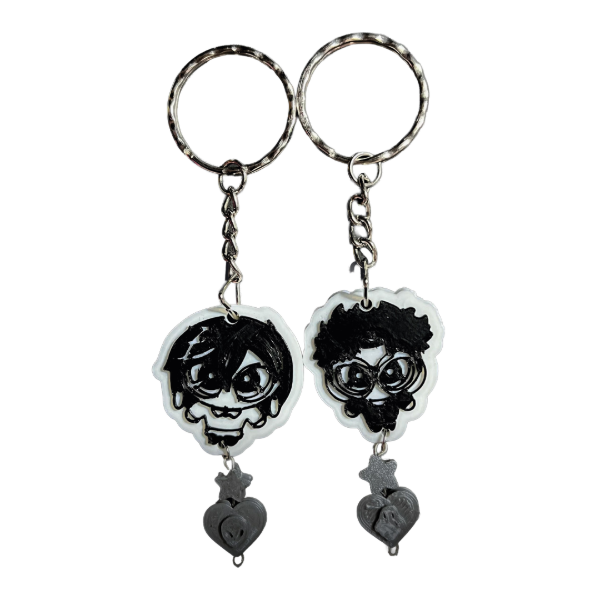 Producto - Llavero pareja: dandandan okarun y momo