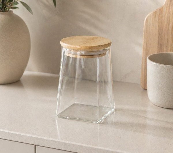Producto - FRASCO PIRAMIDE BAMBU