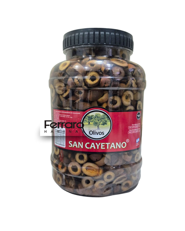 Producto - Aceituna negra rodaja San Cayetano x 2kg