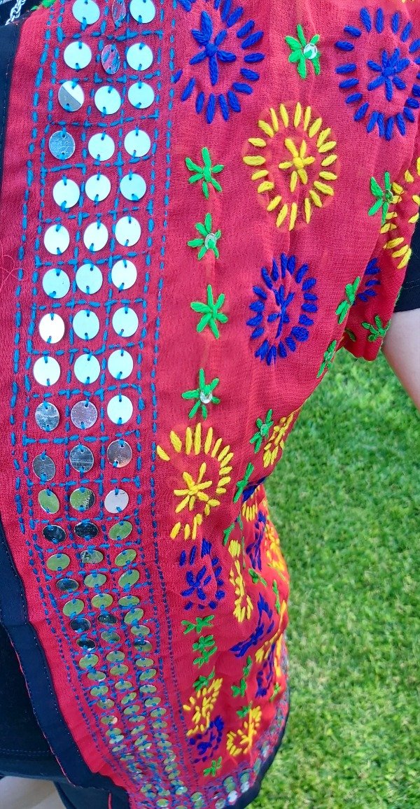 Producto - CHALECO DUPATTA ROJIZO