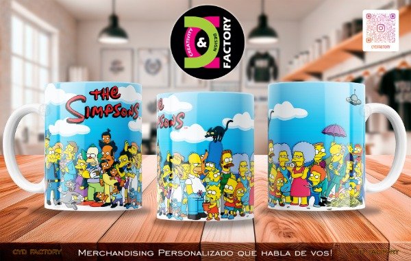 Producto - Taza - Serie de TV - Los Simpsons - TZ-RT-BL-11OZ-260-TVS-SMP