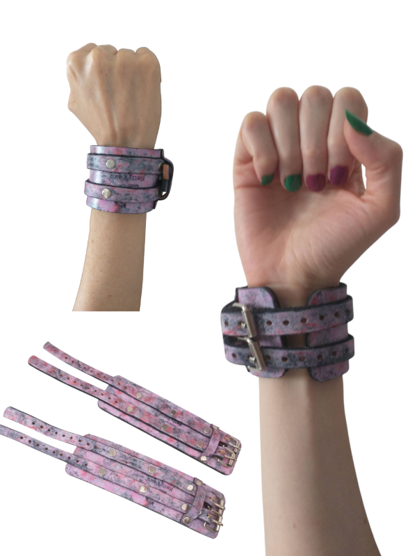 Producto - Muñequera Rosa veteado