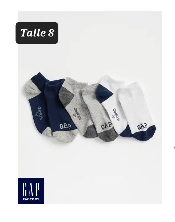 Pack de 3 medias gap talle 8