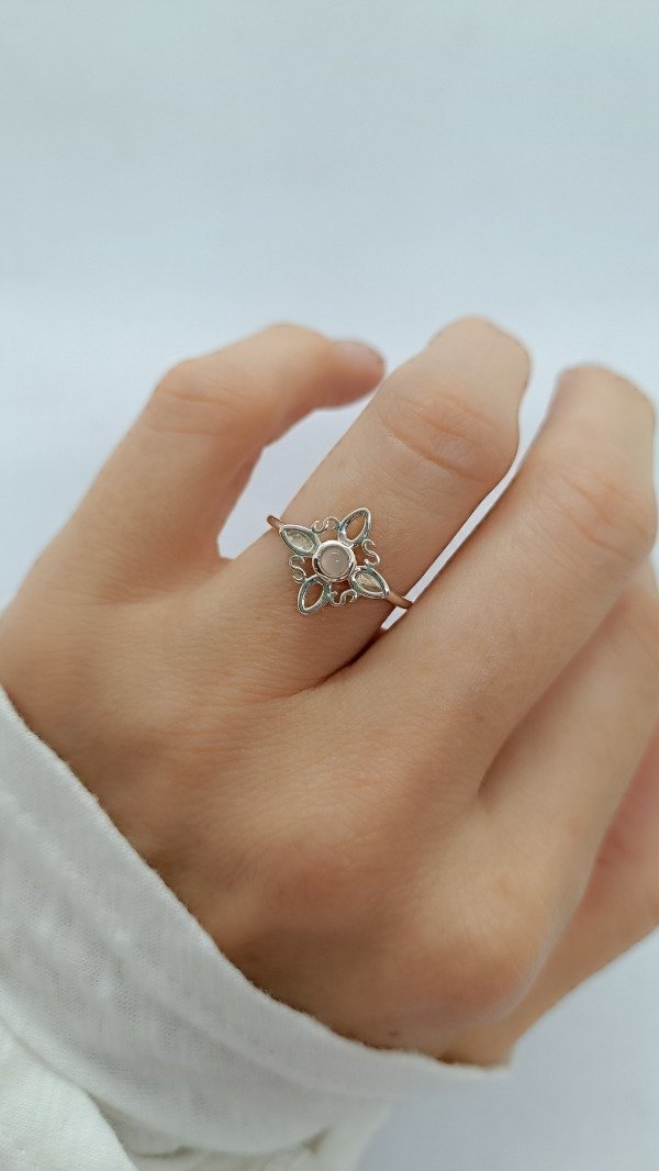 Producto - Anillo Nudo de Bruja con Piedra