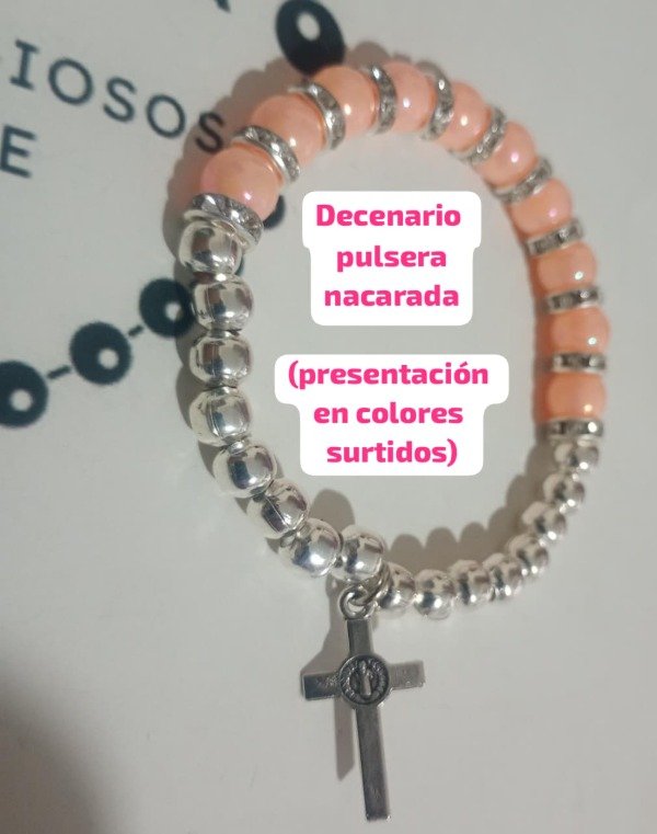 Producto - Decenario pulsera nacarado con rondeles
