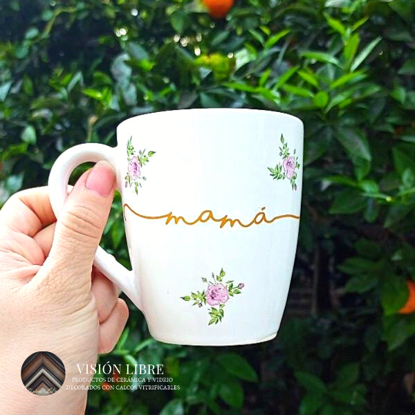 Producto - Tazas mamá con florcitas - 2