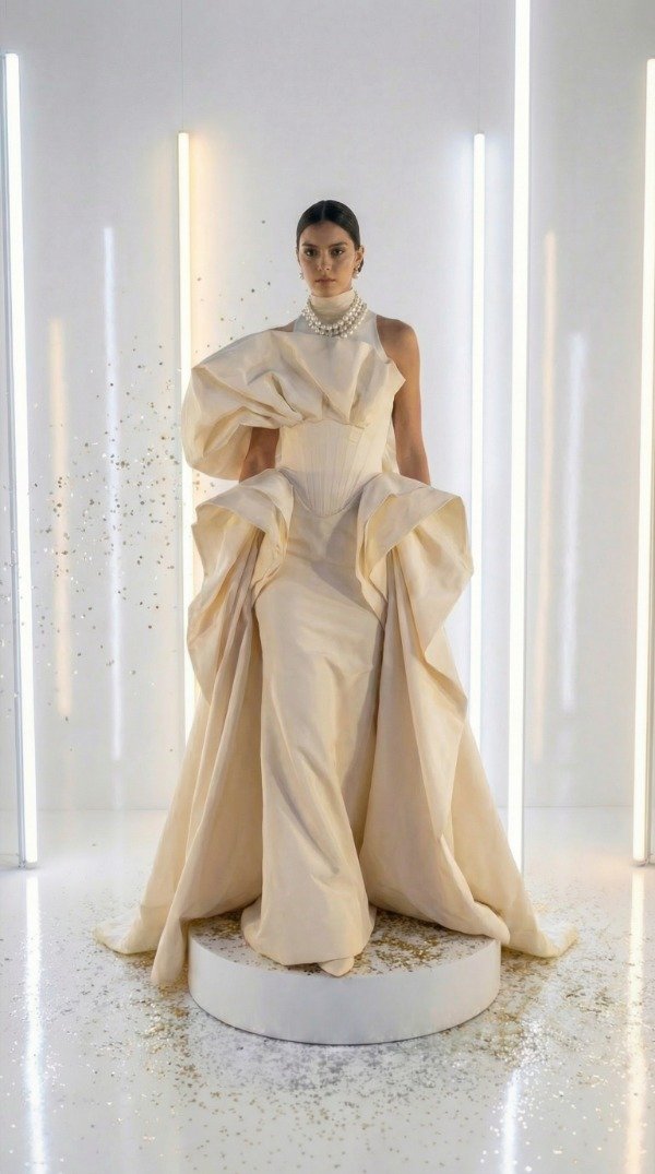 Producto - Vestido Majesty Marfil Pose collection '26