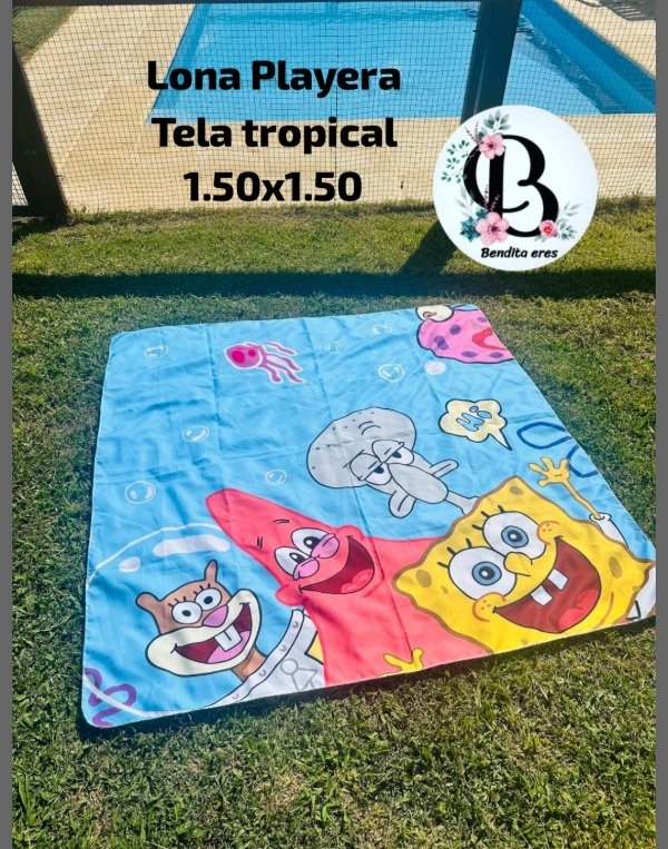 Producto - LONA PLAYERA BOB Y AMIGOS