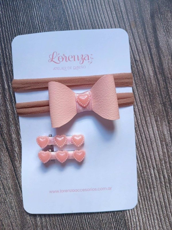 Producto - Vincha Elástica + Hebillitas - Rosa Viejo