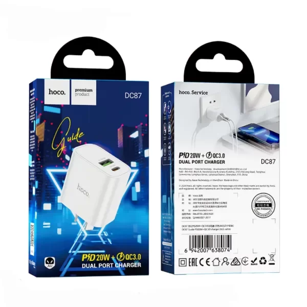 Producto - HOCO - Cargador PD 20W Dual Port - 0