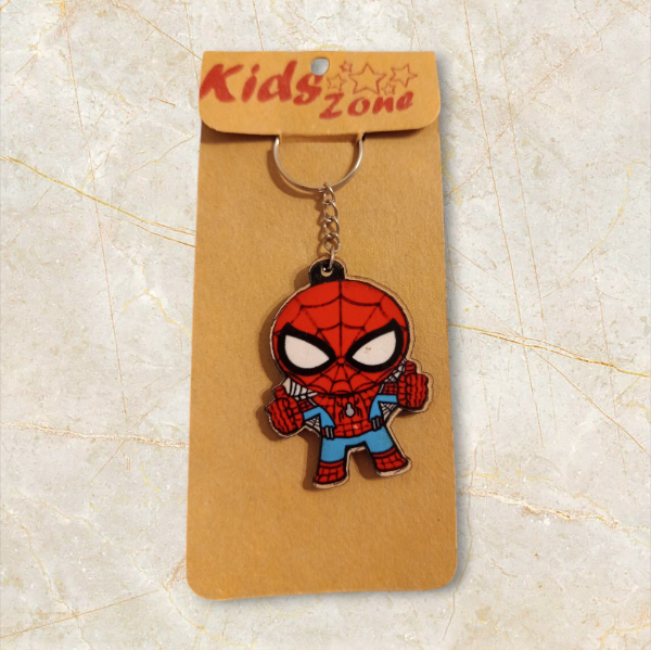 Producto - Llavero madera figura spiderman