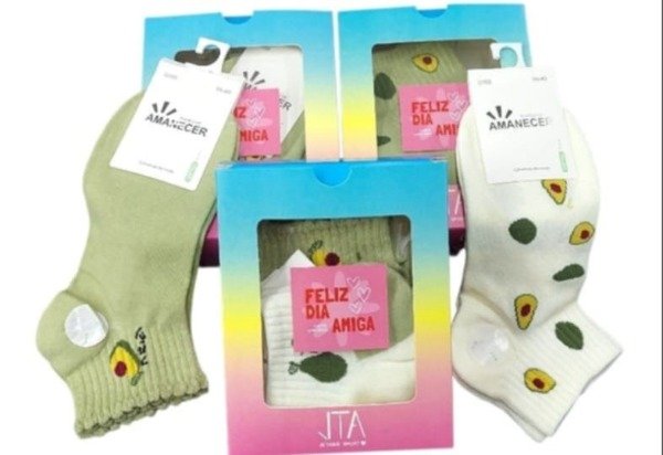 Producto - Promo Día del Amigo - Cajita Soquetes Amanecer x3