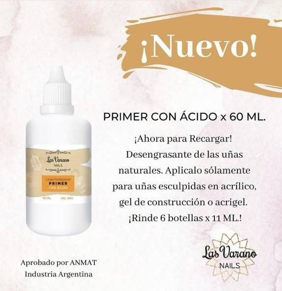 Producto - Primer con acido Las Varano 60ml