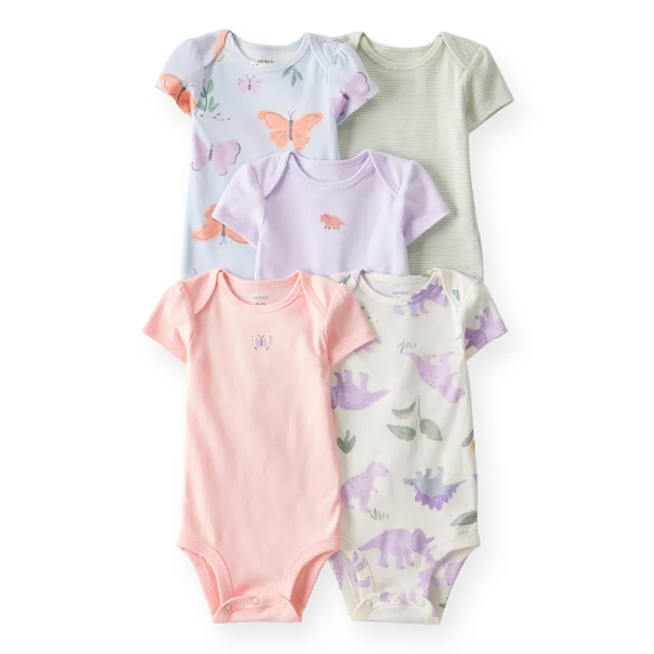 Producto - Pack carter's 5 Bodys MariDinos