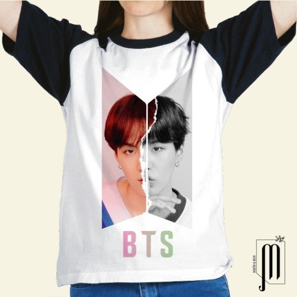 Remera blanca unisex BTS Yoongi SUGA