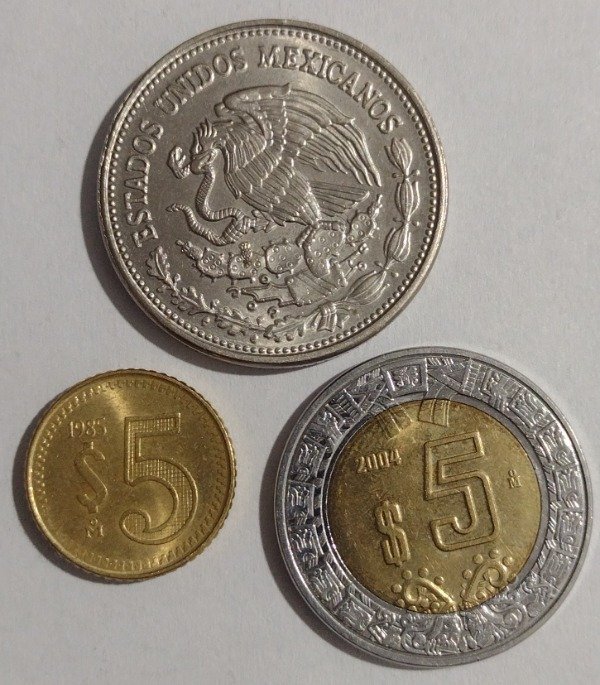Producto - México lote de 3 monedas - 1